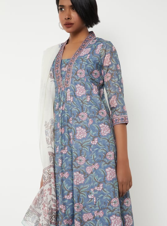 Women Floral Print Kurta Set