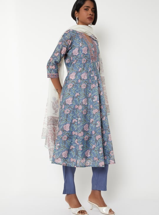 Women Floral Print Kurta Set