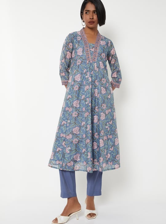 Women Floral Print Kurta Set