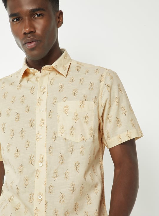 Men Printed Slim Fit Shirt