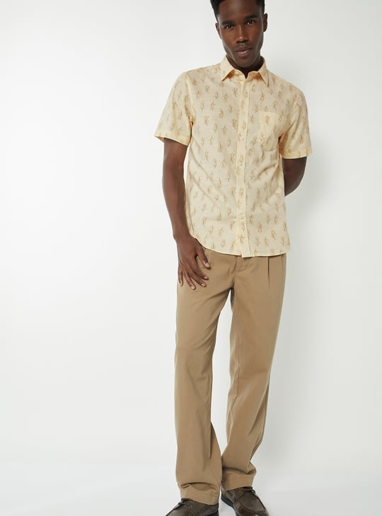 Men Printed Slim Fit Shirt