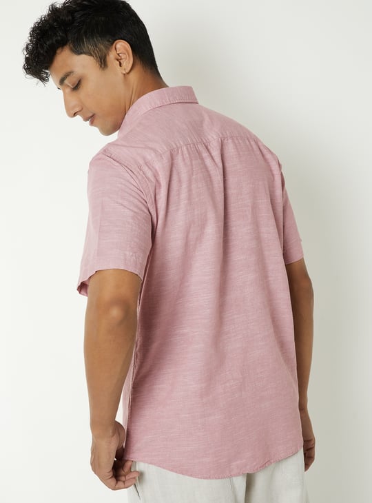 Men Solid Regular Fit Shirt