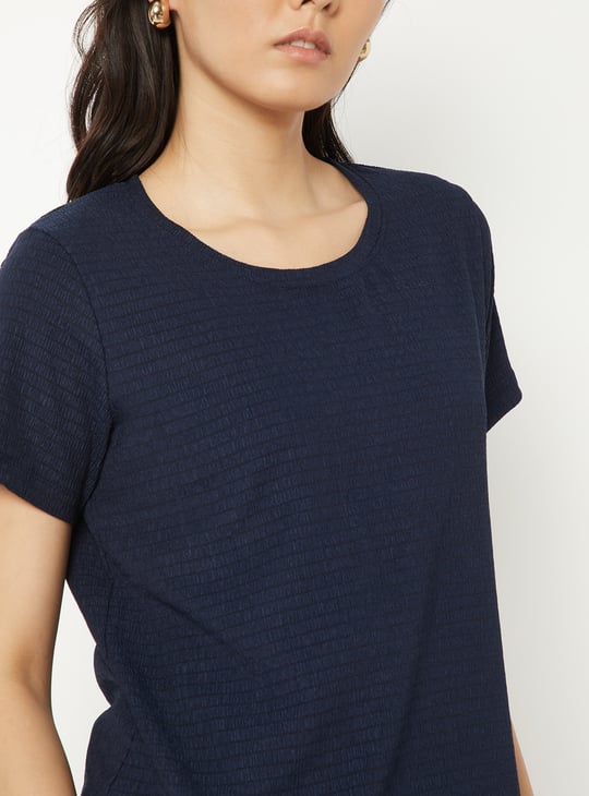 Women Textured T-shirt