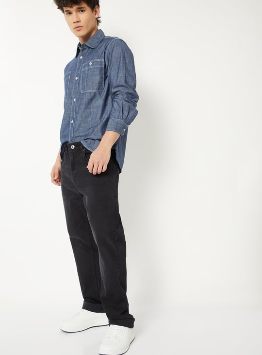 Men Washed Regular Fit Jeans