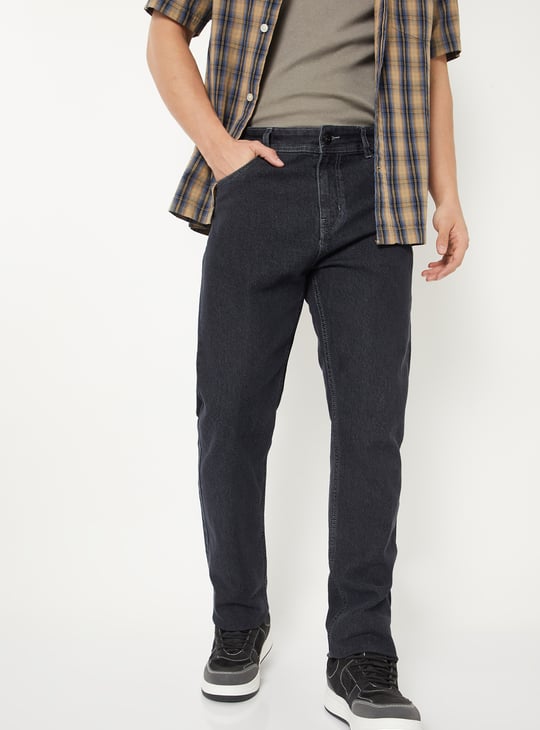 Men Washed Regular Fit Jeans
