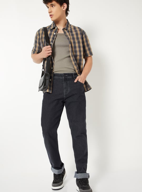 Men Washed Regular Fit Jeans