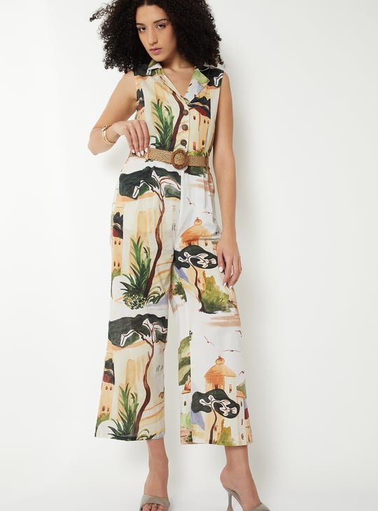 Kalki x Max Women Printed Jumpsuit with Belt