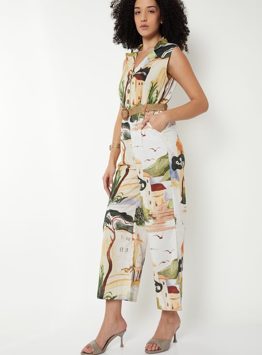 Kalki x Max Women Printed Jumpsuit with Belt