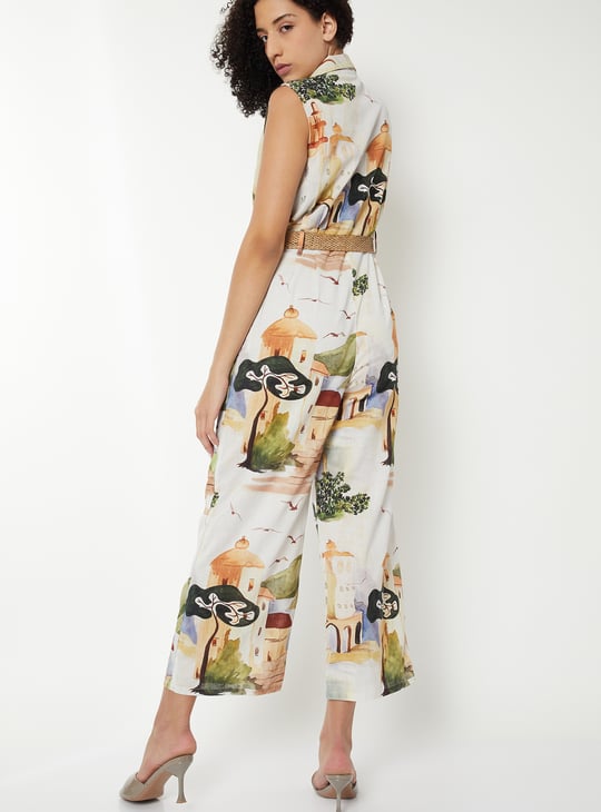 Kalki x Max Women Printed Jumpsuit with Belt