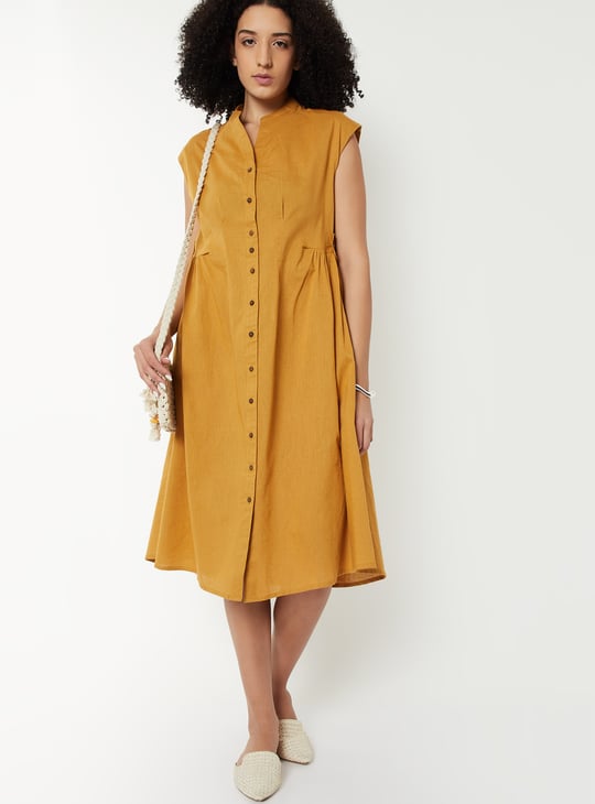 Kalki x Max Women Solid Midi Dress