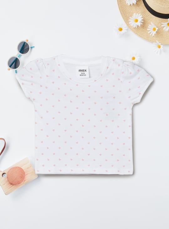 Girls Applique A-Line Dress with T-shirt