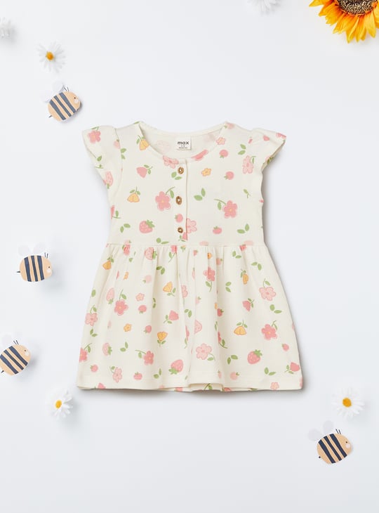 Girls Floral Print Dress
