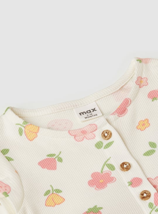 Girls Floral Print Dress