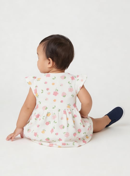 Girls Floral Print Dress
