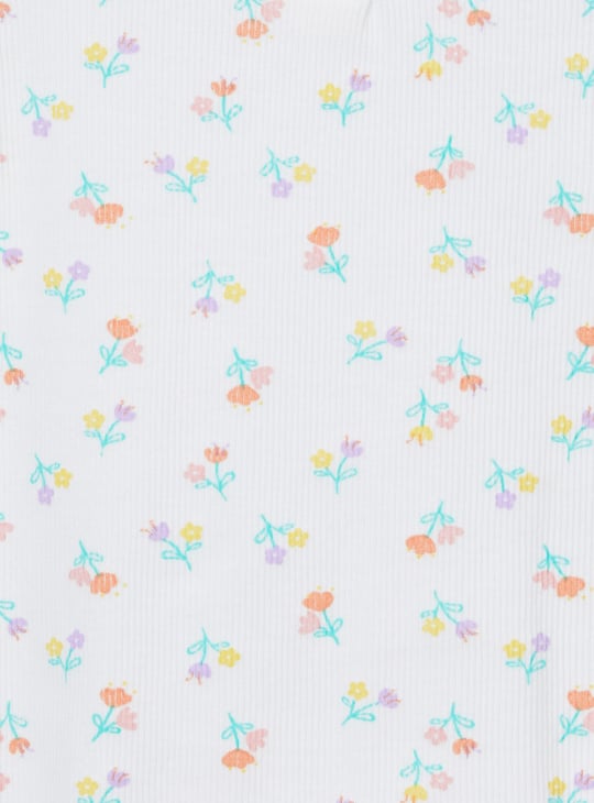 Girls Floral Print Top - Pack of 2