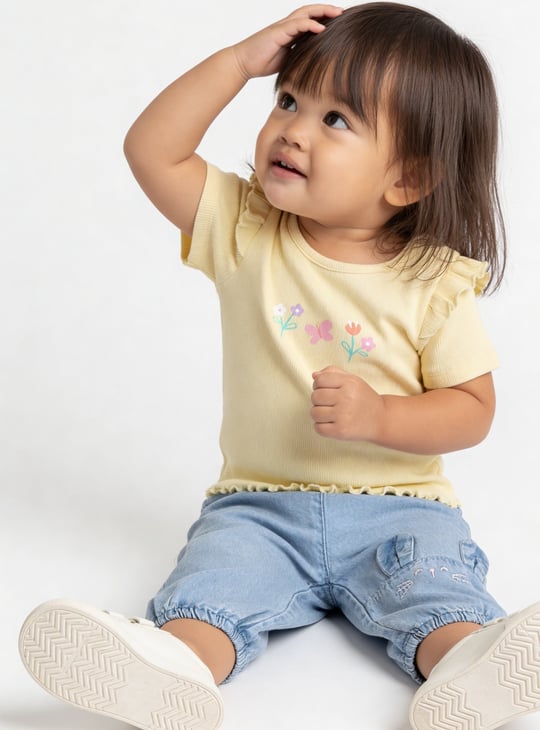 Girls Floral Print Top - Pack of 2