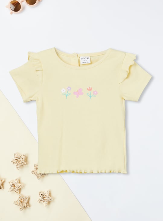 Girls Floral Print Top - Pack of 2