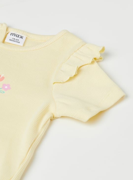 Girls Floral Print Top - Pack of 2