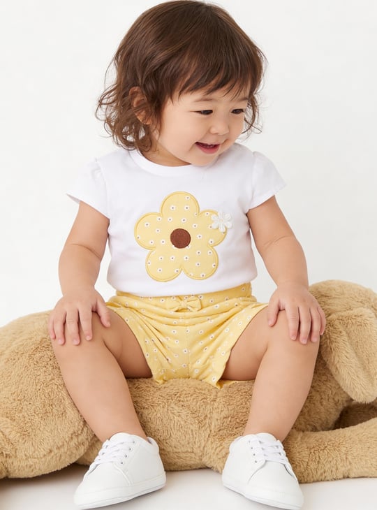Girls Applique Short Set
