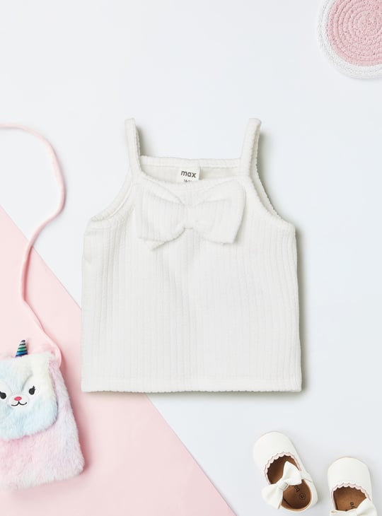 Girls Ribbed Shorts Set