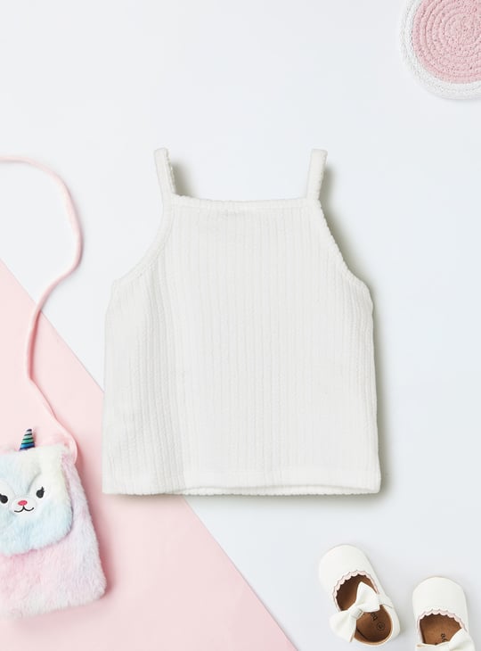 Girls Ribbed Shorts Set