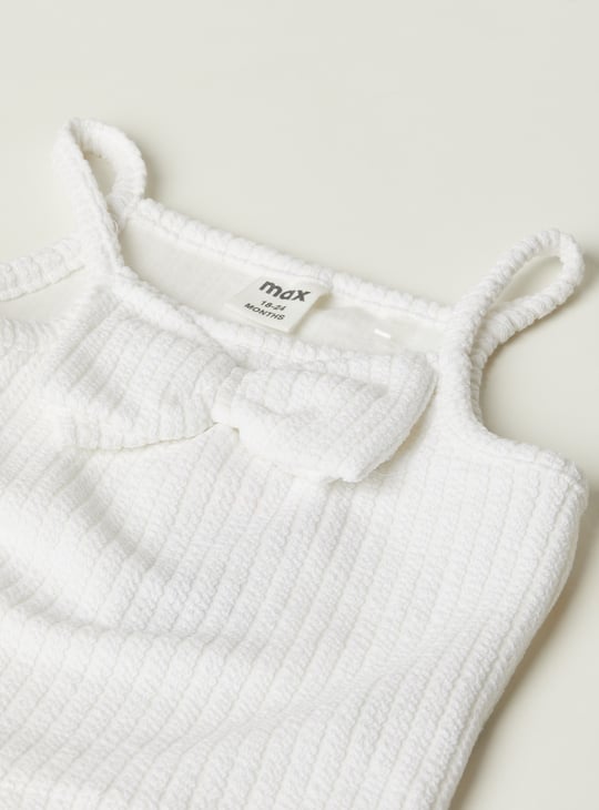 Girls Ribbed Shorts Set