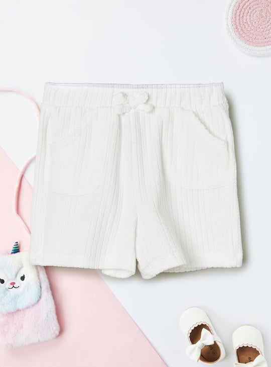 Girls Ribbed Shorts Set