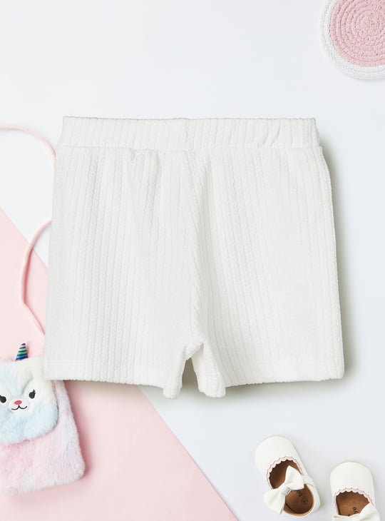 Girls Ribbed Shorts Set