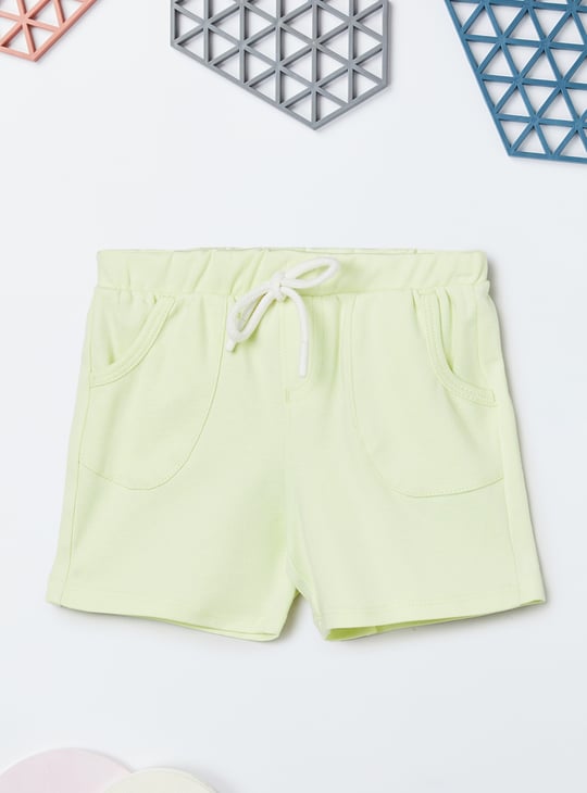 Girls Chenille Embroidered Shorts Set