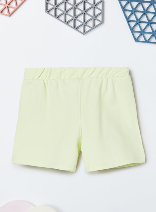 Girls Chenille Embroidered Shorts Set