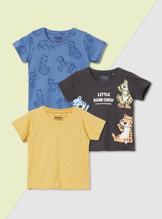 Boys Assorted T-shirt - Pack of 3