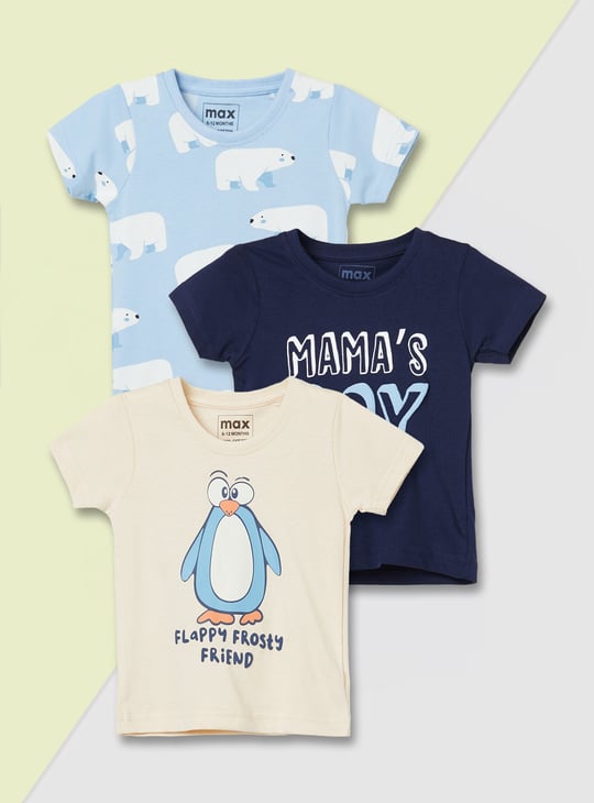 Boys Printed T-shirt - Pack of 3