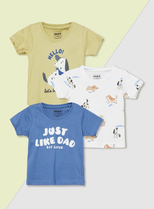 Boys Printed T-shirts - Pack of 3
