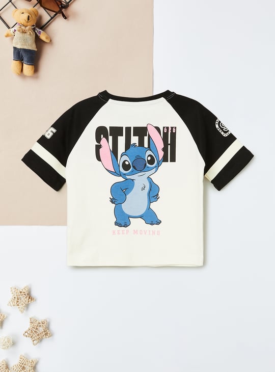 Girls Lilo & Stitch Print T-shirt