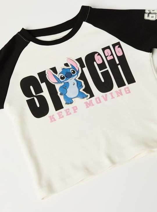Girls Lilo & Stitch Print T-shirt