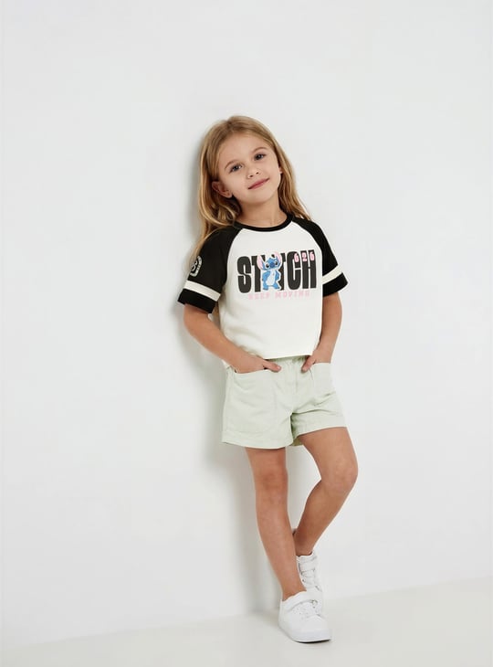 Girls Lilo & Stitch Print T-shirt