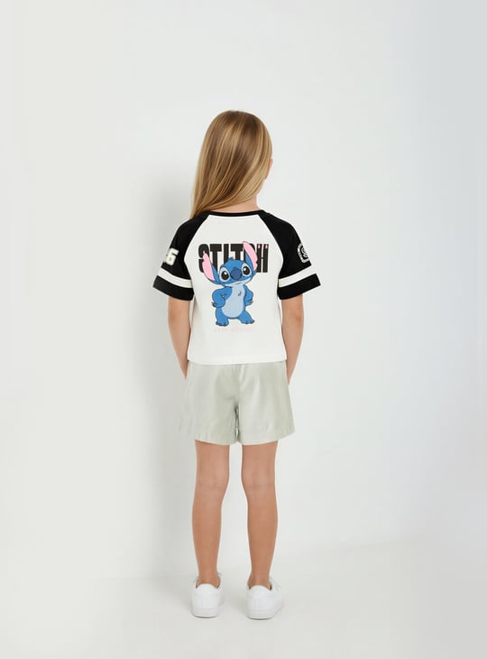Girls Lilo & Stitch Print T-shirt