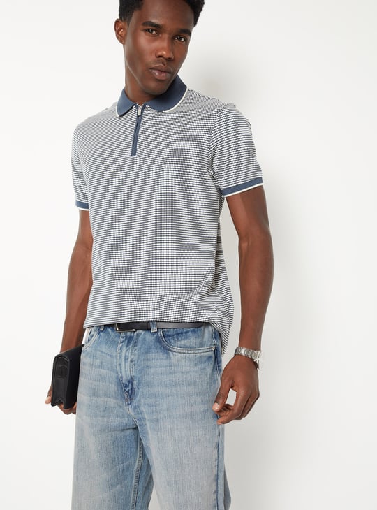Buy Men Knit Polo T-shirt Online at just Rs. 799.0 - 1000016321608