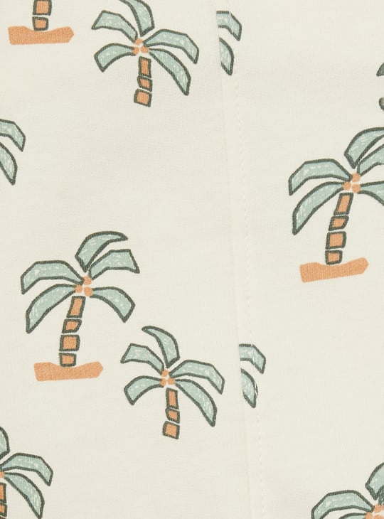 Boys Printed Dungaree with T-shirt