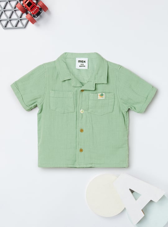 Boys Solid Shorts Set