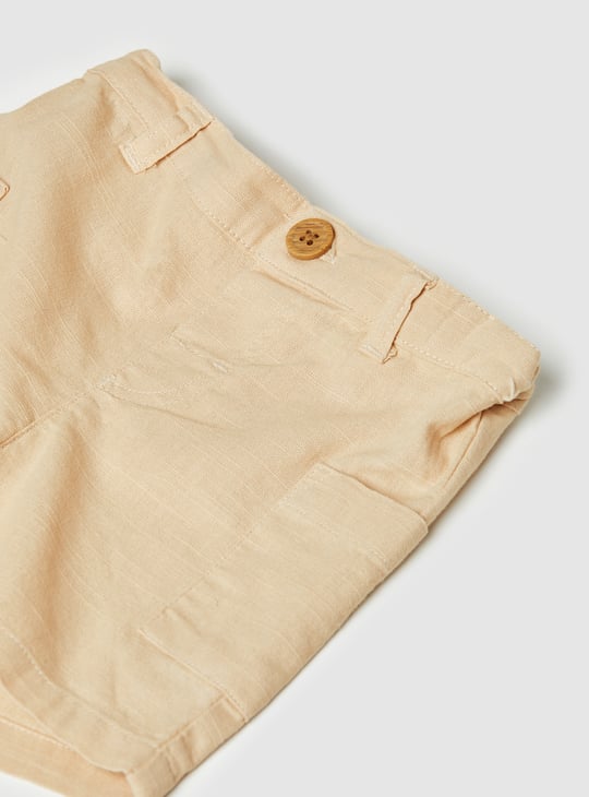 Boys Solid Shorts Set