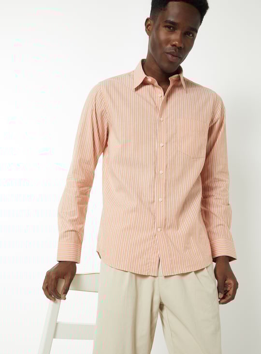 Men Striped Slim Fit Shirt