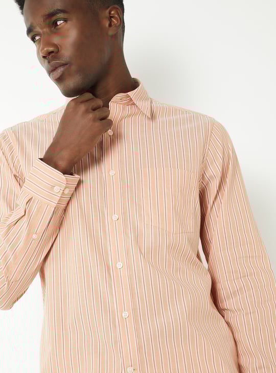 Men Striped Slim Fit Shirt