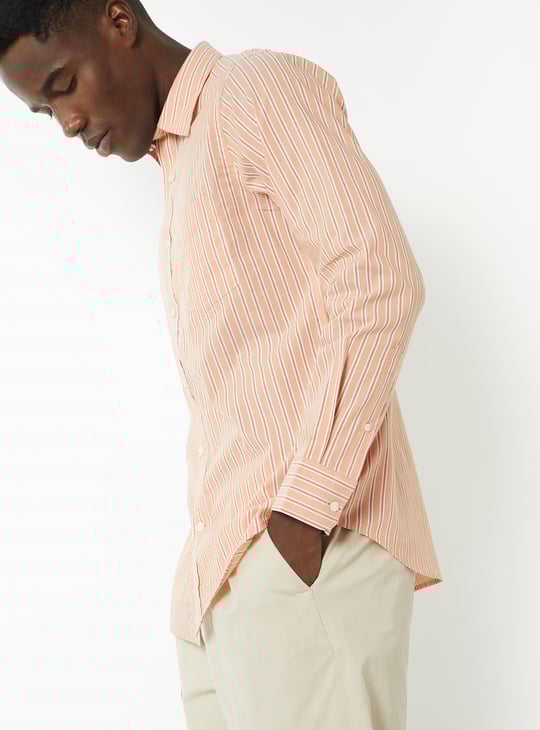 Men Striped Slim Fit Shirt