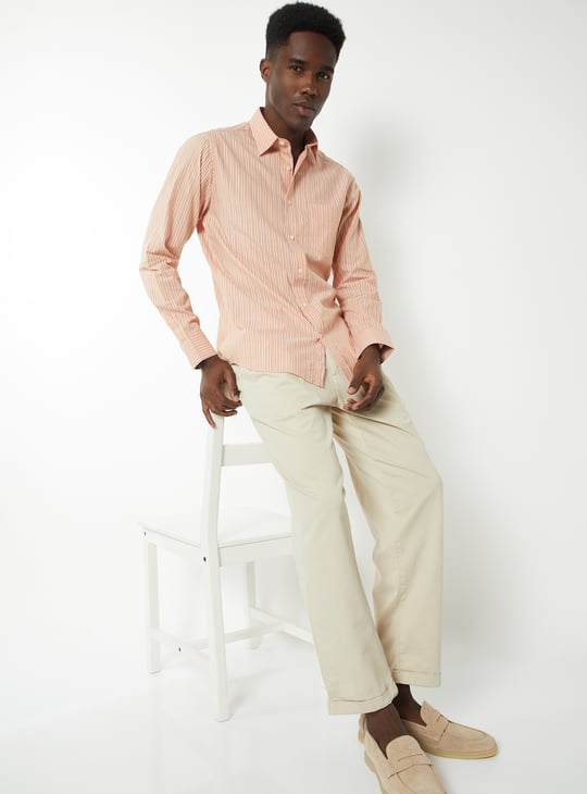 Men Striped Slim Fit Shirt