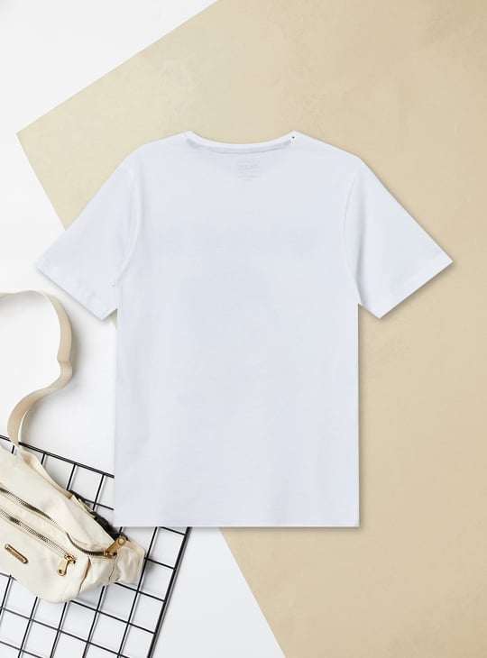 Boys Printed T-shirt | White