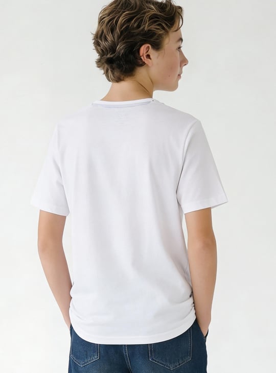 Boys Printed T-shirt | White