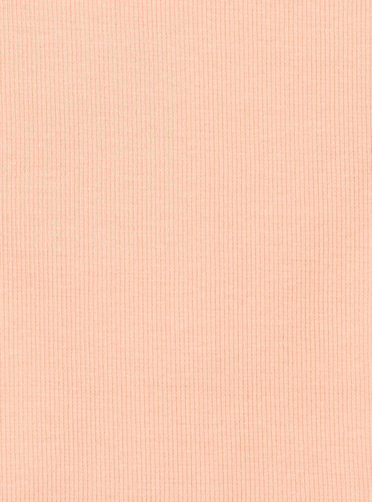 Girls Striped Oversized Shirt with T-shirt