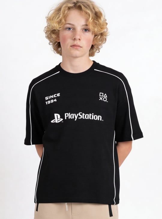Boys Printed Oversized T-shirt