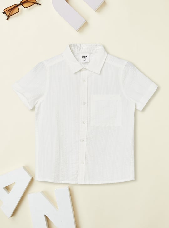 Boys Seersucker Shirt